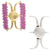 Souda III Silver Plated Magnetic Clasp 8/0 (1 Clasp)