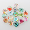 18mm Tree Mix Glass Cabochons (6pk)