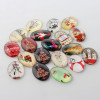 25x18mm Christmas Mix Glass Cabochons (6pk)