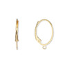 19.5mm Oval Gold Plated Lever Back (1 Pair)