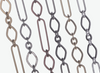 Speciality Paper Clip Chain Silver (Sold per 36 inch piece)