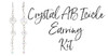 Crystal AB Icicle Earring Kit