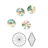 14mm Crystal AB Rivoli (1 piece)