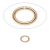 8x6mm Gold Plated Oval Jump Rings (100pk)