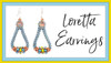 Loretta Earrings PRINTED Pattern - Printed and mailed to your home