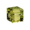 4mm Olivine Austrian Cube (4pk)