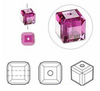 4mm Fuchsia Austrian Cube (4pk)