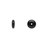 8x3.5mm Black Flat Glass Roundels (12pk)