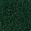 11/0 Transparent Dark Emerald Delica Beads (DB713) 8g