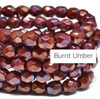 4mm Burnt Umber Fire Polish Beads (50pk) 4mm Burnt Umber Fire Polish Beads (50pk)