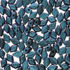 6x4mm Polychrome Dark Capri Blue Mini Gemduo Beads