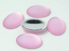 25x18mm Light Pink Oval Luna Cab (1 Piece)