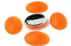 25x18mm Neon Orange Oval Luna Cab (1 Piece)