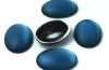 18.5x13.5mm Denim Blue Oval Luna Cab (1 Piece)