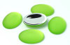 18.5x13.5mm Lime Oval Luna Cab (1 Piece)