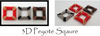 3D Peyote Square Tutorial PRINTED PATTERN - Mailed to your home