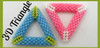 3D Triangle Tutorial PRINTED PATTERN - Mailed to your home