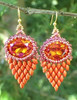 Faux Feather Earrings Pattern PRINTED PATTERN - Mailed to your home