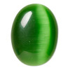 40x30mm Green Cat Eye Cabochon (1 Piece)