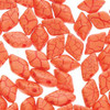 8x5mm Orange Dark Red Ionic Gemduo Beads (8g)