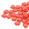 7.5x7.5mm Ionic Red Yellow Ginko Beads (8g)