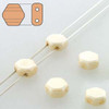 Chalk Beige 6mm Honeycomb Beads (30 Beads)