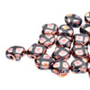 7.5x7.5mm Jet Full Sliperit CubeTwo Hole Ginko Beads (8 Grams) Approx 30-35 Beads