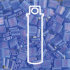5mm Matte Transparent Sapphire Blue AB Tila Beads (TL150FR) 7.2g