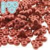 6x6mm Matte Metallic Red Trinity Beads (8 grams)