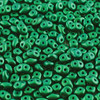 2.5x5mm Gold Shine Dark Green Superduo (8 Grams)