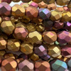 6mm Metallic Mix Fire Polish Beads (25 Beads)