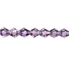 3mm Violet Thunder Polish Bicone Crystals (144pk) #34