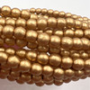 4mm Semi Matte Gold Druk Beads (50 Beads)