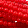 4mm Ruby Red Druk Beads