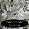 White Acrylic Bead Mix
