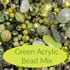 Green Acrylic Bead Mix