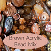 Brown Acrylic Bead Mix