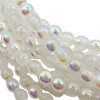 3mm White AB Druk Beads
