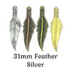 31mm Feather Silver