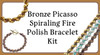 Bronze Picasso Spiraling Fire Polish Bracelet Kit