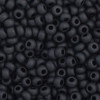11/0 Opaque Matte Black Preciosa Seed Beads (20g) 23980M