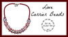 Heart Carrier Bead PRINTED Patterns - Mailed to your Home