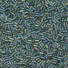 3mm Matte Transparent Emerald AB Miyuki Bugle Beads (BGL1-156FR) 22g