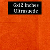 6x12 Inches Burnt Orange Ultrasuede