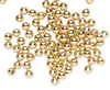 4mm Gold Plated Metal Round Beads (100pk)