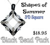 3D Shapes of Summer - Black Square Kit