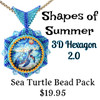 Sea Turtle 3D Hexagon Pendant Kit