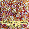 11/0 Golden Ember Delica Mix (8g)