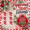 Peppermint Cellini Spiral Earrings Instant Download Pattern