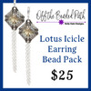 Lotus Icicle Earrings Bead Pack
